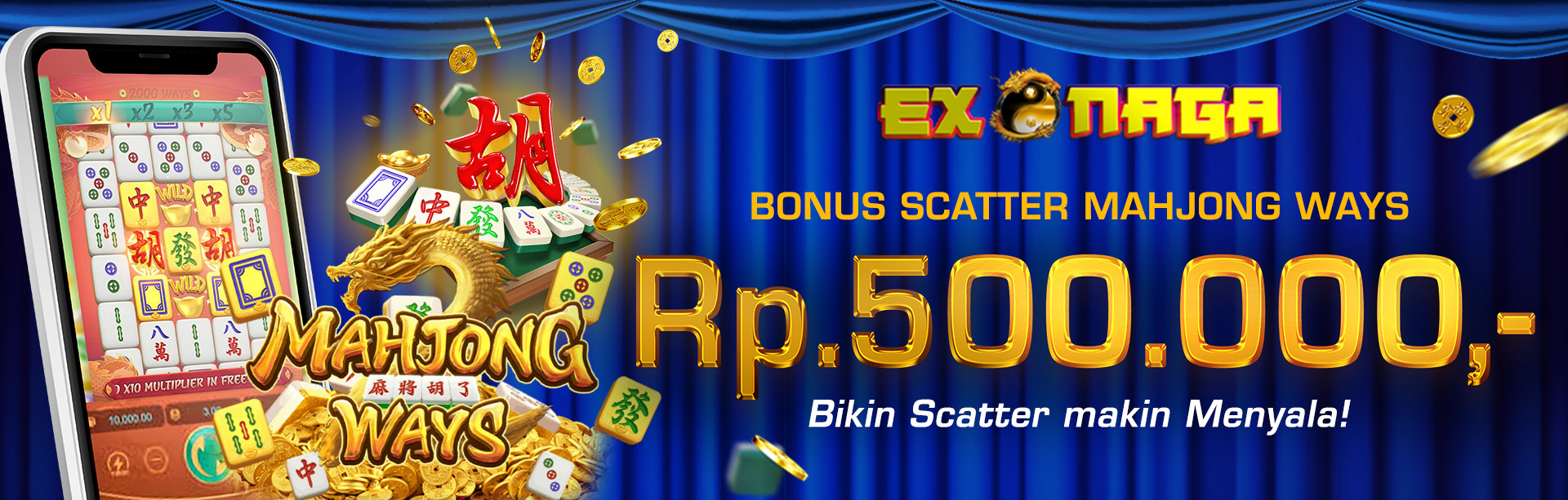 exonaga bonus 50%